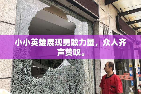 小小英雄展现勇敢力量，众人齐声赞叹。