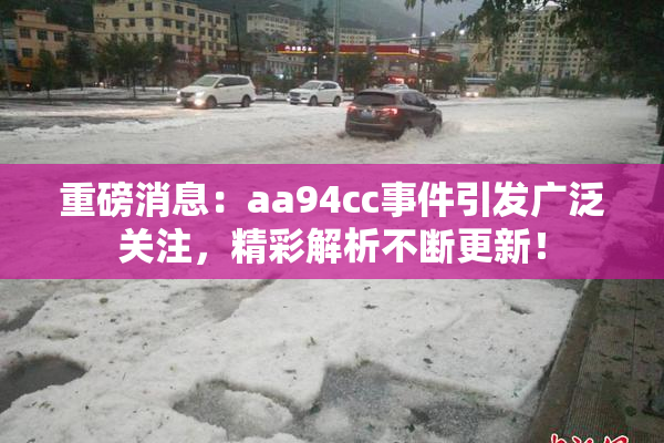 重磅消息：aa94cc事件引发广泛关注，精彩解析不断更新！