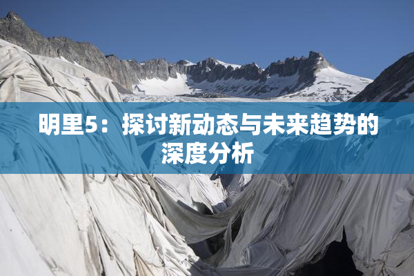 明里5：探讨新动态与未来趋势的深度分析