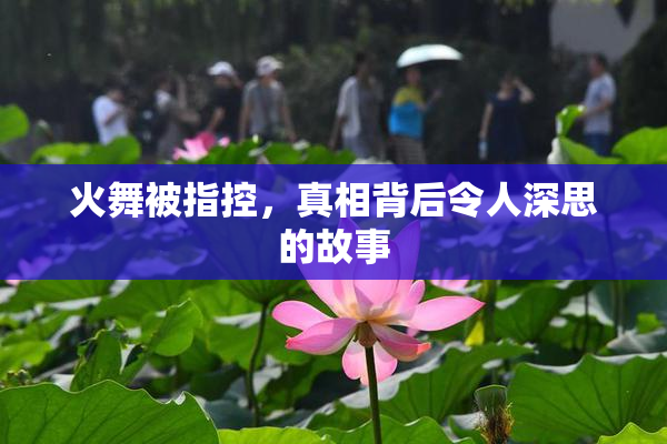 火舞被指控，真相背后令人深思的故事