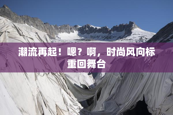 潮流再起！嗯？啊，时尚风向标重回舞台