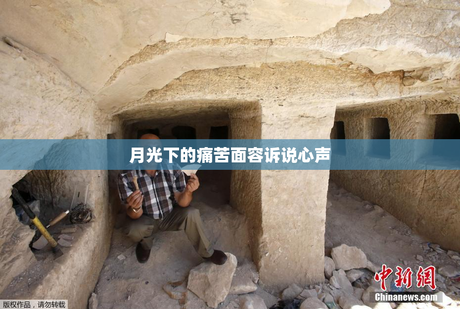 月光下的痛苦面容诉说心声