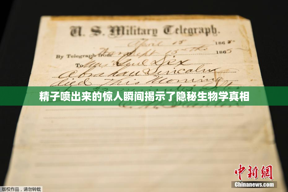 精子喷出来的惊人瞬间揭示了隐秘生物学真相