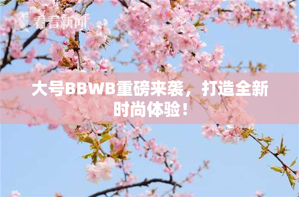 大号BBWB重磅来袭，打造全新时尚体验！