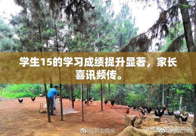 学生15的学习成绩提升显著，家长喜讯频传。