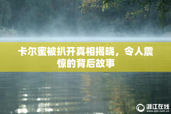 卡尔蜜被扒开真相揭晓，令人震惊的背后故事