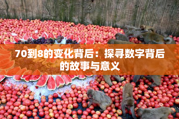 70到8的变化背后：探寻数字背后的故事与意义