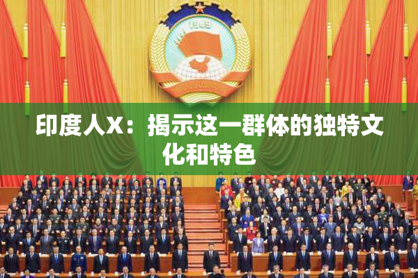 印度人X：揭示这一群体的独特文化和特色