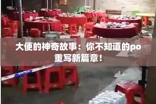 大便的神奇故事：你不知道的po重写新篇章！