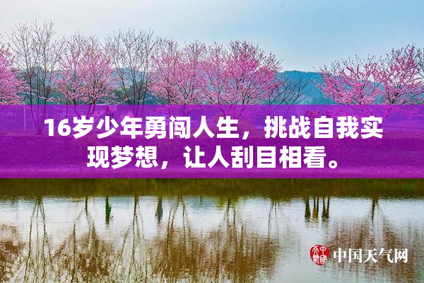 16岁少年勇闯人生，挑战自我实现梦想，让人刮目相看。