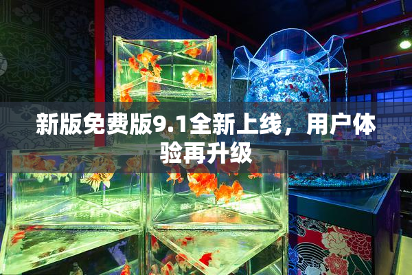新版免费版9.1全新上线，用户体验再升级