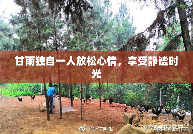 甘雨独自一人放松心情，享受静谧时光