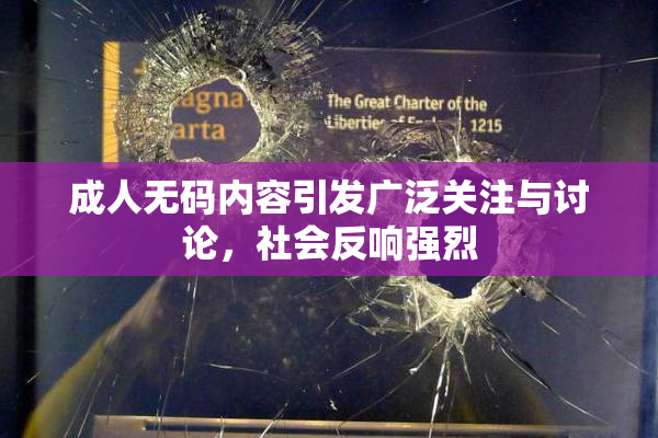 成人无码内容引发广泛关注与讨论，社会反响强烈