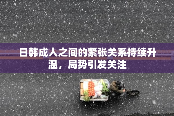 日韩成人之间的紧张关系持续升温，局势引发关注