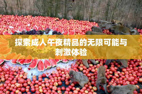 探索成人午夜精品的无限可能与刺激体验