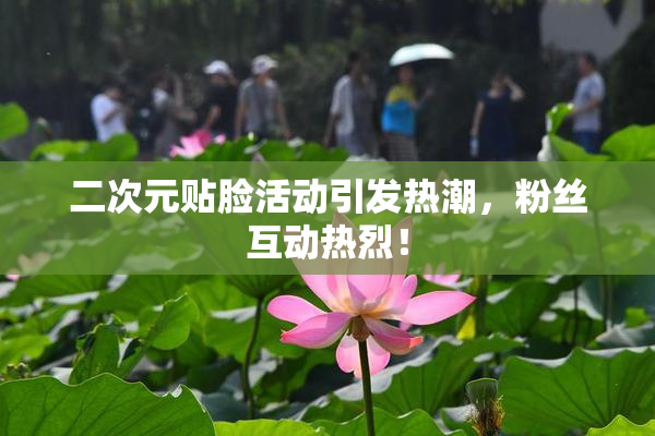 二次元贴脸活动引发热潮，粉丝互动热烈！
