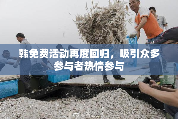 韩免费活动再度回归，吸引众多参与者热情参与