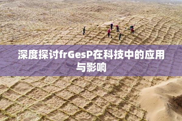 深度探讨frGesP在科技中的应用与影响