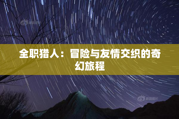 全职猎人：冒险与友情交织的奇幻旅程
