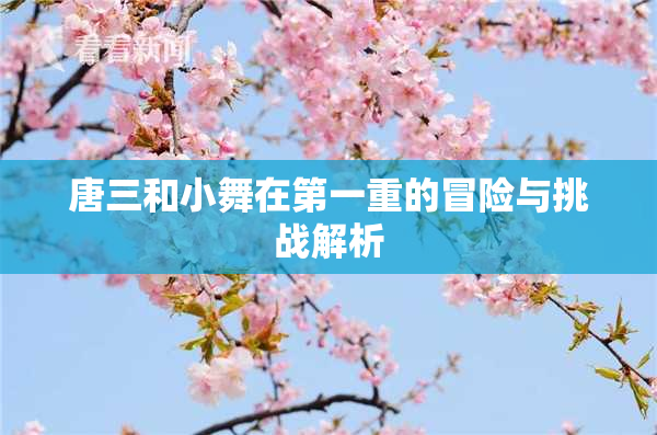 唐三和小舞在第一重的冒险与挑战解析