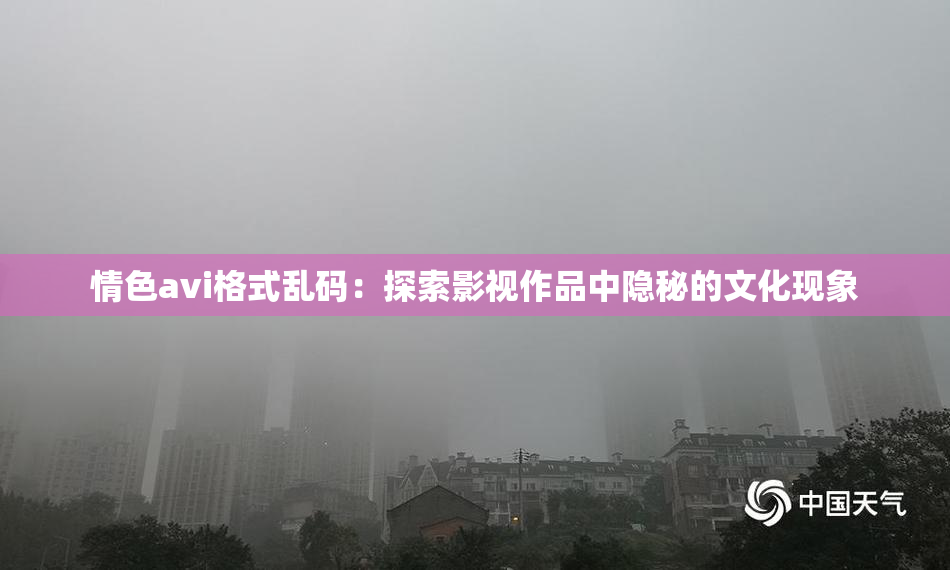 情色avi格式乱码：探索影视作品中隐秘的文化现象