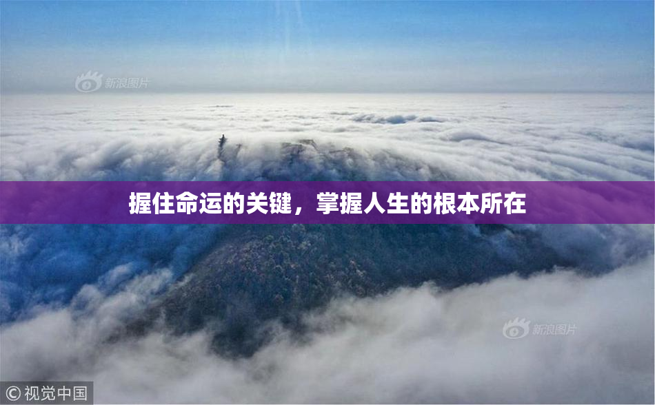 握住命运的关键，掌握人生的根本所在