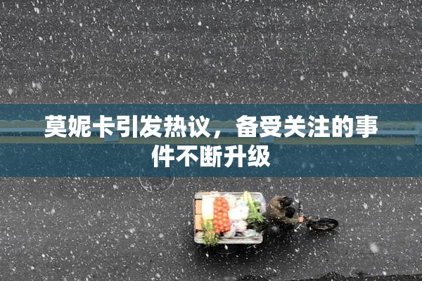 莫妮卡引发热议，备受关注的事件不断升级