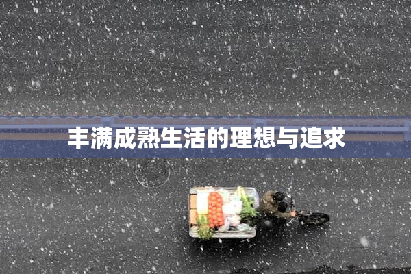 丰满成熟生活的理想与追求