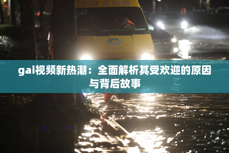 gai视频新热潮：全面解析其受欢迎的原因与背后故事