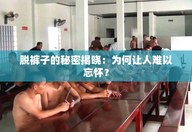 脱裤子的秘密揭晓：为何让人难以忘怀？