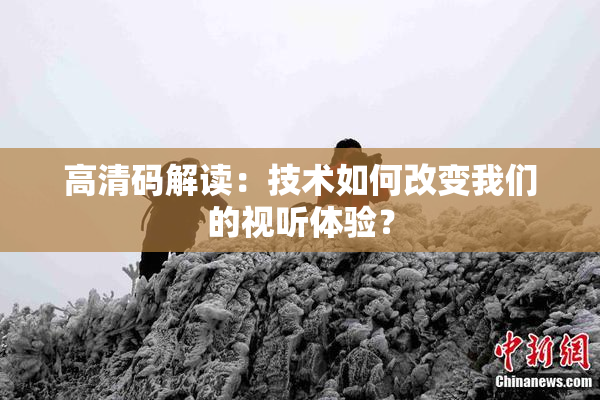 高清码解读：技术如何改变我们的视听体验？