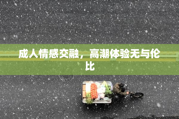 成人情感交融，高潮体验无与伦比