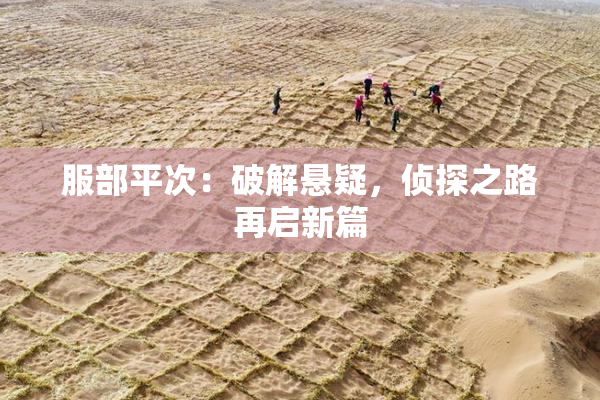 服部平次：破解悬疑，侦探之路再启新篇