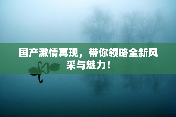 国产激情再现，带你领略全新风采与魅力！