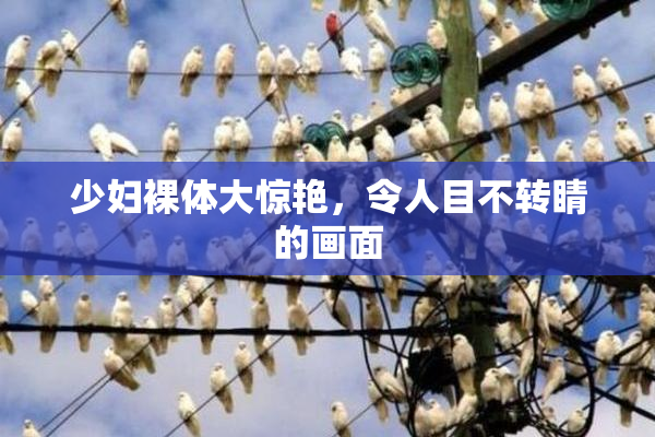 少妇裸体大惊艳，令人目不转睛的画面