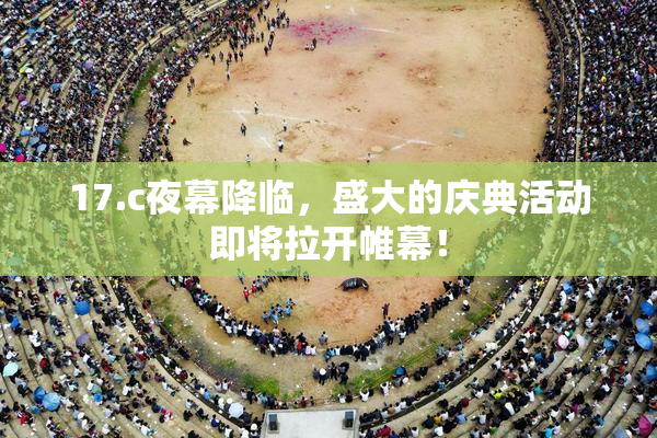 17.c夜幕降临，盛大的庆典活动即将拉开帷幕！