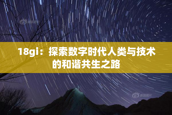 18gi：探索数字时代人类与技术的和谐共生之路