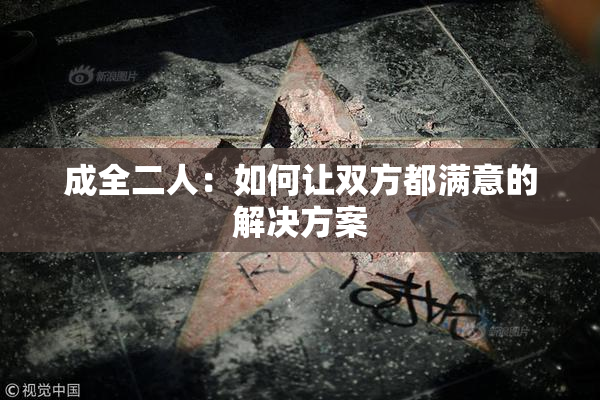 成全二人：如何让双方都满意的解决方案