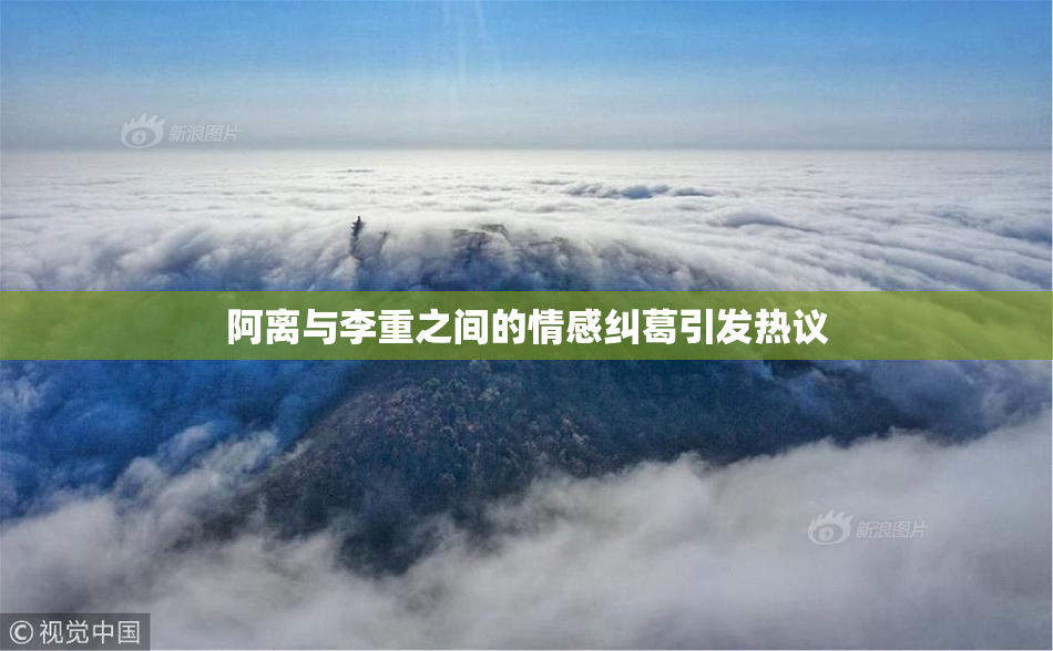 阿离与李重之间的情感纠葛引发热议