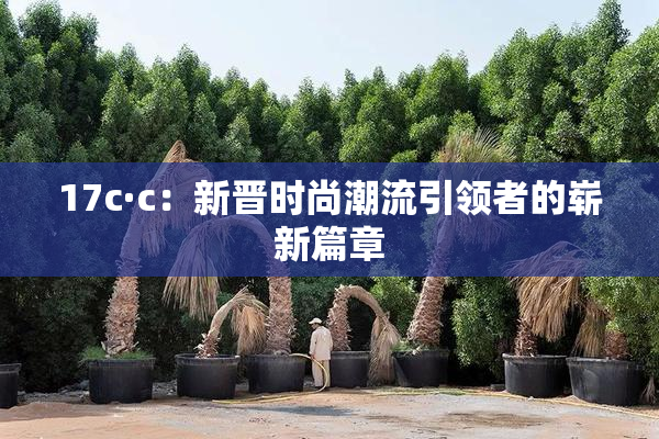 17c·c：新晋时尚潮流引领者的崭新篇章