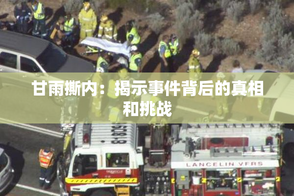甘雨撕内：揭示事件背后的真相和挑战