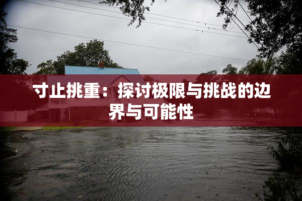 寸止挑重：探讨极限与挑战的边界与可能性