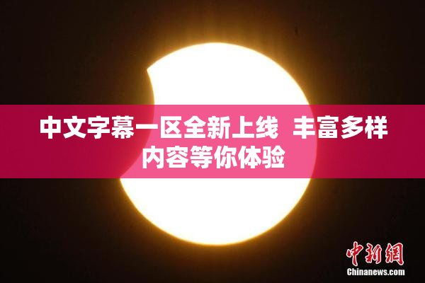中文字幕一区全新上线  丰富多样内容等你体验