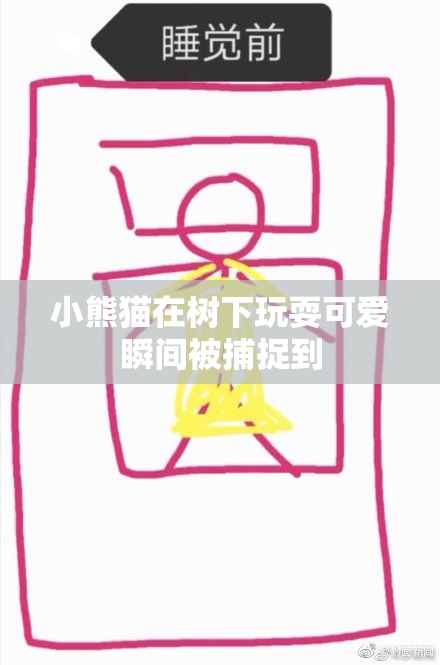 小熊猫在树下玩耍可爱瞬间被捕捉到
