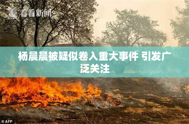 杨晨晨被疑似卷入重大事件 引发广泛关注