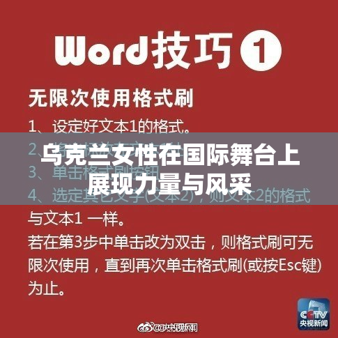 乌克兰女性在国际舞台上展现力量与风采