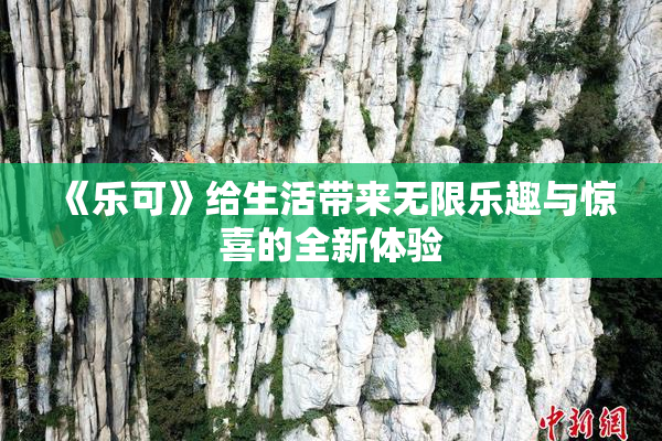 《乐可》给生活带来无限乐趣与惊喜的全新体验