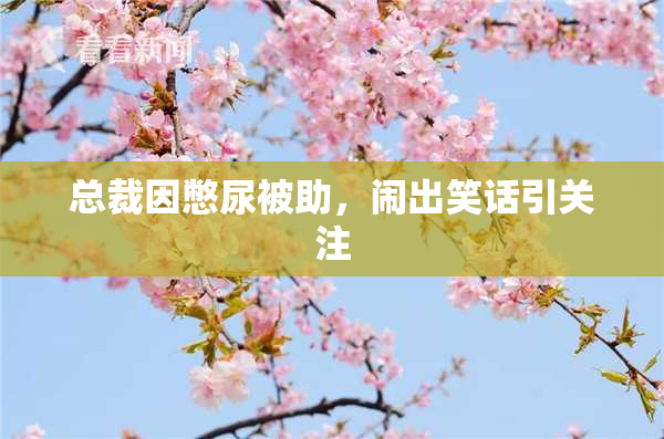 总裁因憋尿被助，闹出笑话引关注