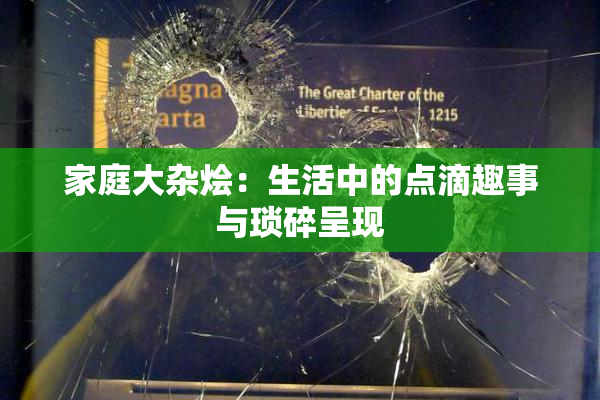 家庭大杂烩：生活中的点滴趣事与琐碎呈现