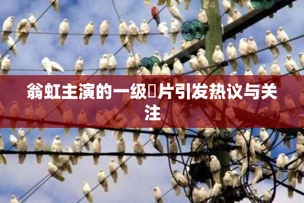 翁虹主演的一级婬片引发热议与关注